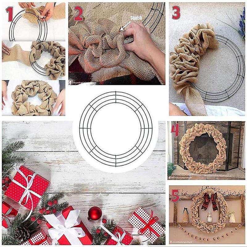3 Pack Metal Wreath Frame,16 Inch Wreath Rings,diy for Home Holiday