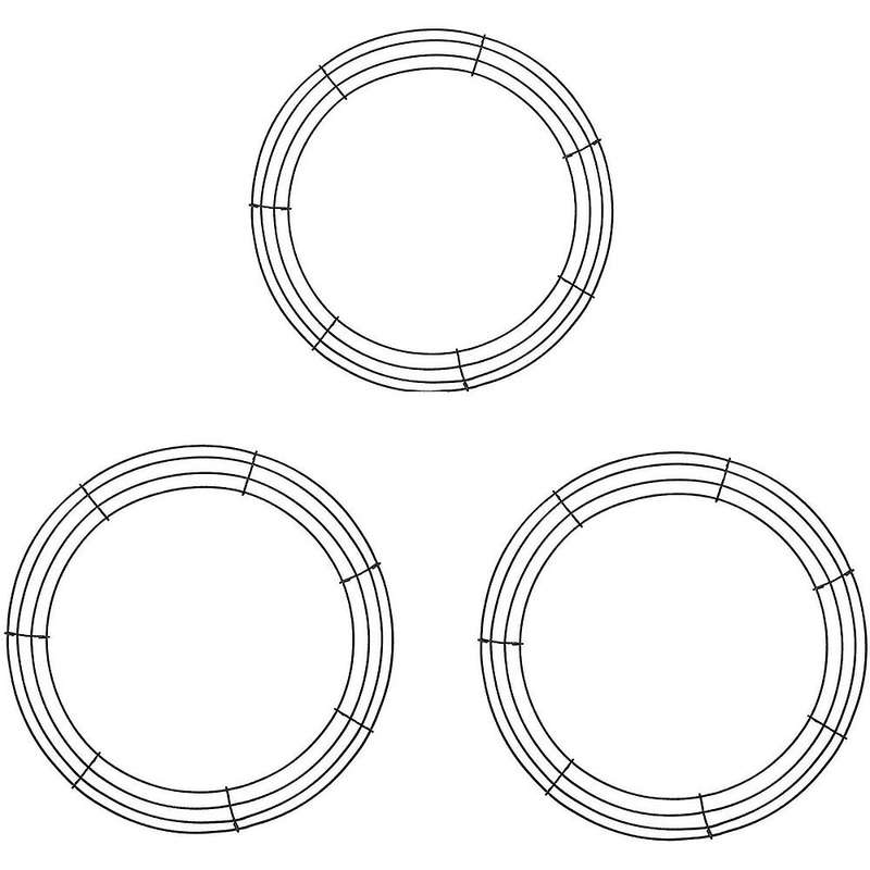 3 Pack Metal Wreath Frame,16 Inch Wreath Rings,diy for Home Holiday