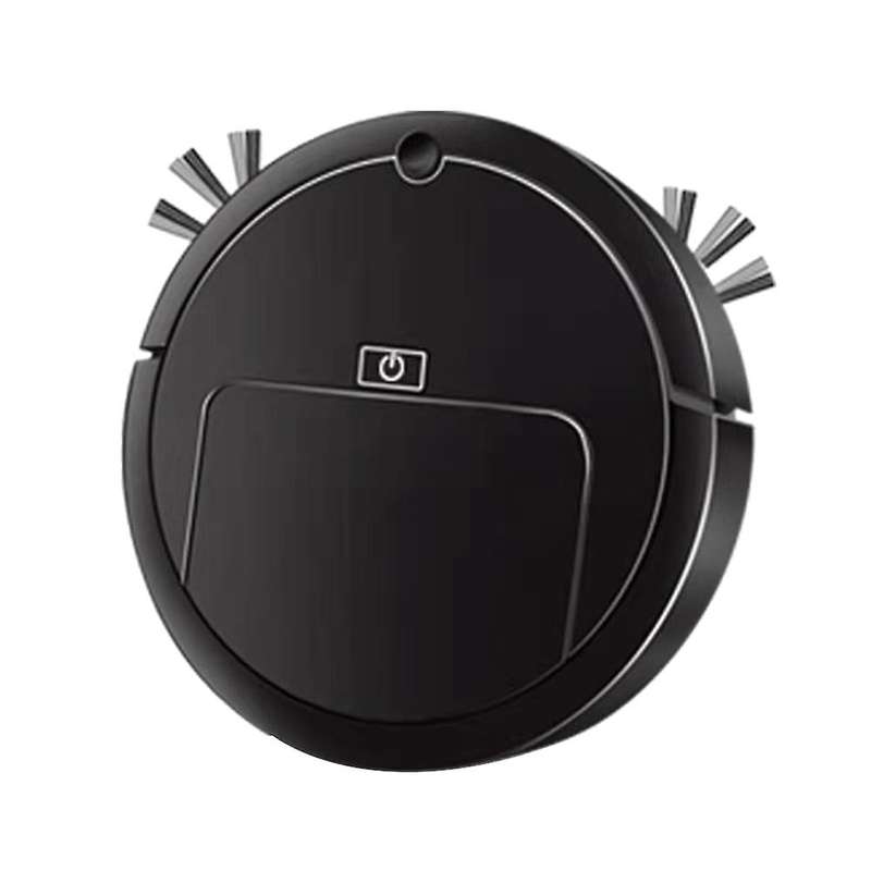 Rechargeable Smart Robot Vacuum Cleaner Plastic(black)