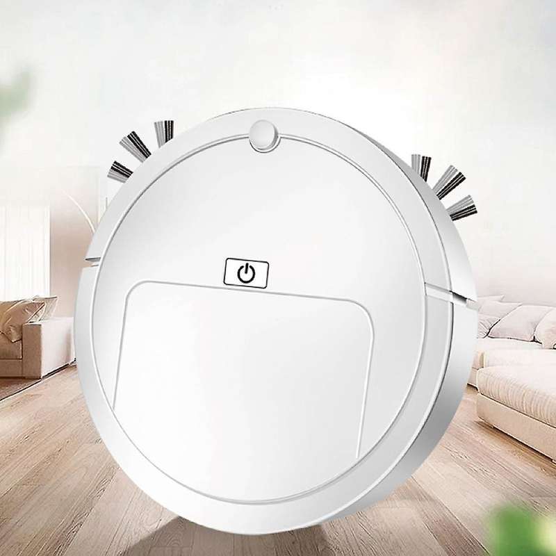 Rechargeable Smart Robot Vacuum Cleaner Plastic(black)