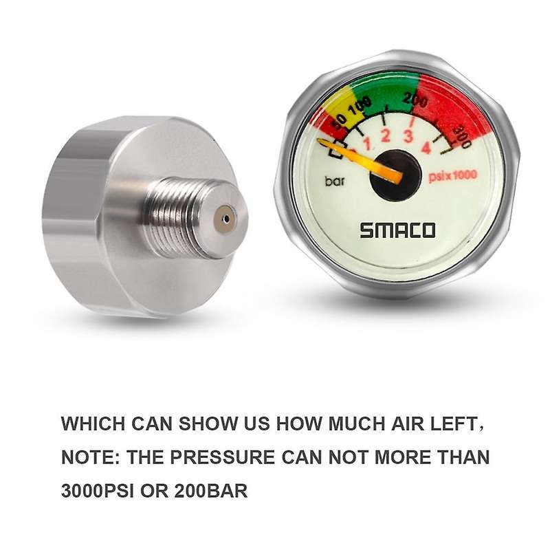 Smaco M10 Mini Oxygen Cylinder Diving Equipment Pressure Gauge
