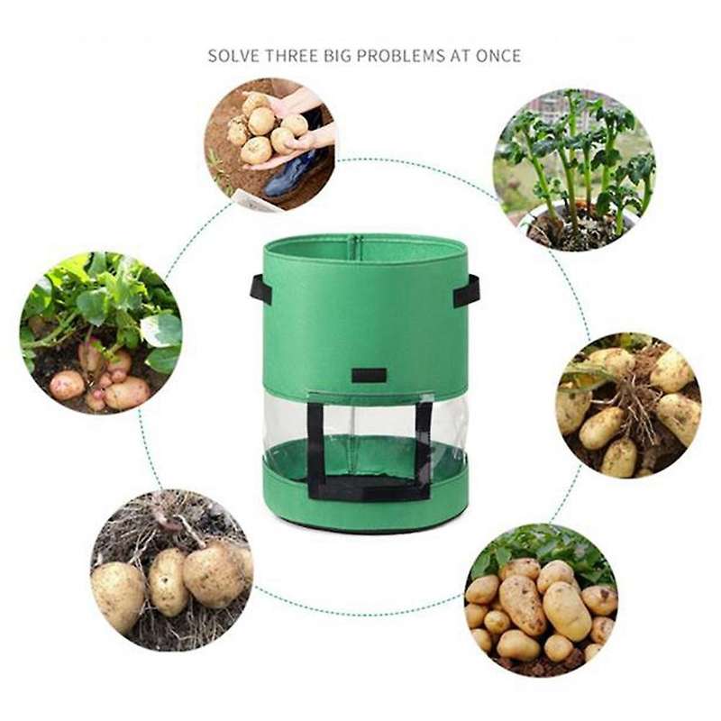 Plant Growing Bags for Potato Tomato Carrot Onion (3pcs 7 Gallon)