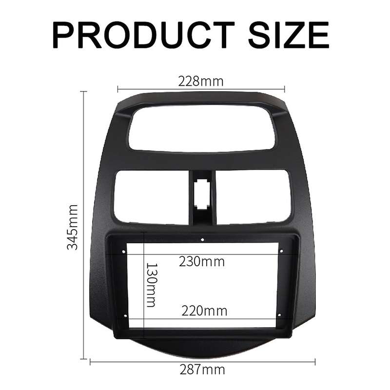 Double Din Dvd Stereo Panel Dashboard Refitting Installation Frame