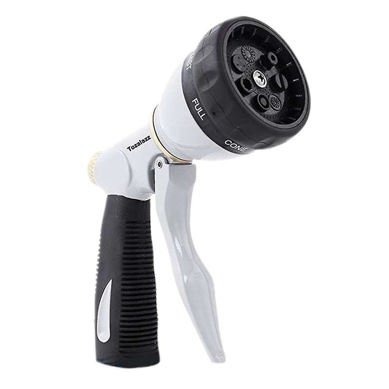 High-pressure Hose Nozzle Garden Multifunctional Water Nozzle Gray