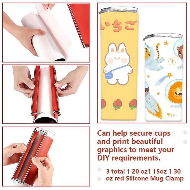 30oz Heat Press Silicone Mug Clamp Fixture for Diy Mugs Printing