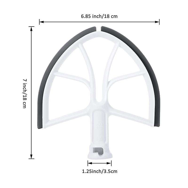 Flex Edge Beater and Mixer Bowl Cover for Kitchenaid Mixer,6qt Edge