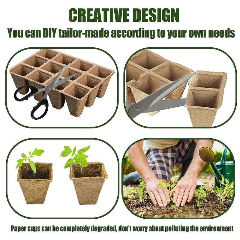 8 Pack Seed Starter Kit Seed Trays