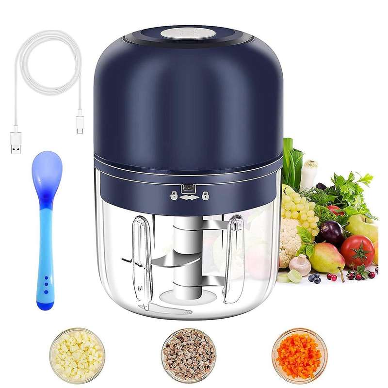 Electric Mini Garlic Chopper 250ml,garlic Chopper for Pepper Onion