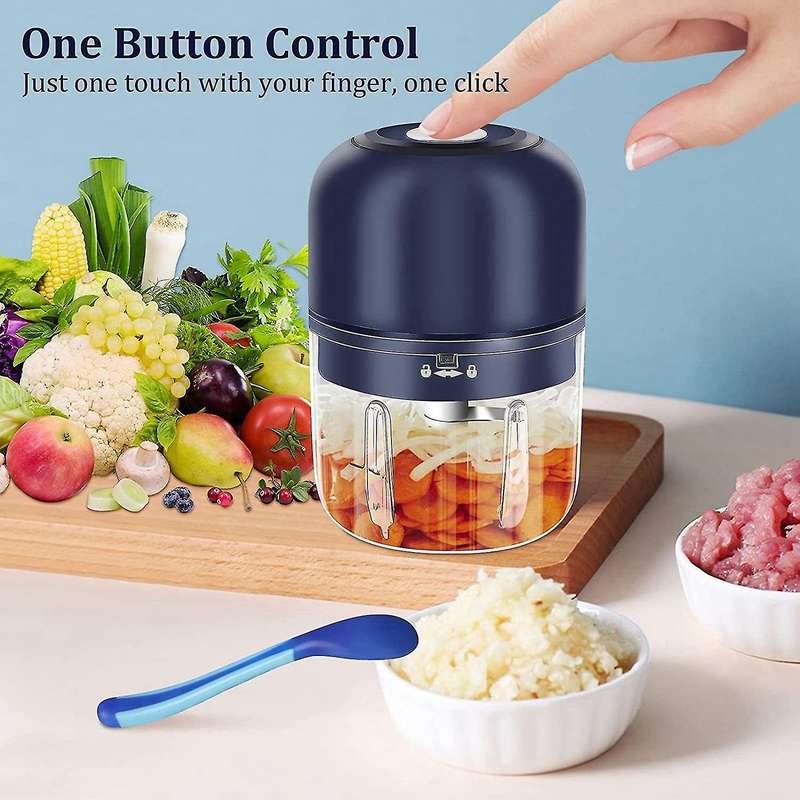 Electric Mini Garlic Chopper 250ml,garlic Chopper for Pepper Onion
