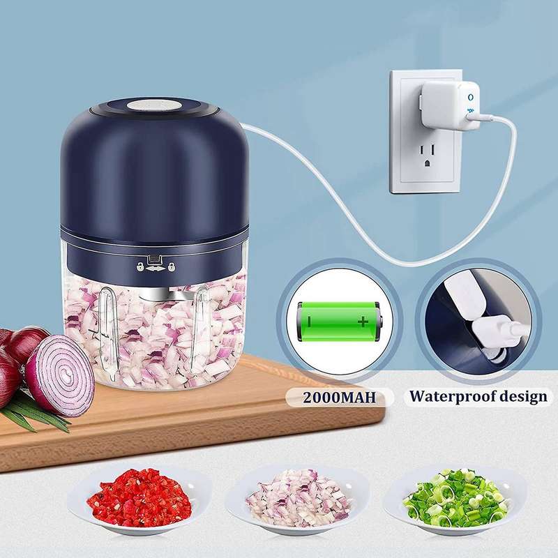 Electric Mini Garlic Chopper 250ml,garlic Chopper for Pepper Onion