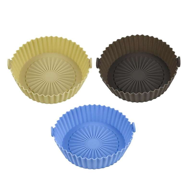 Air Fryer Silicone Pot Air Fryers Accessories Baking Tray Non Stick B