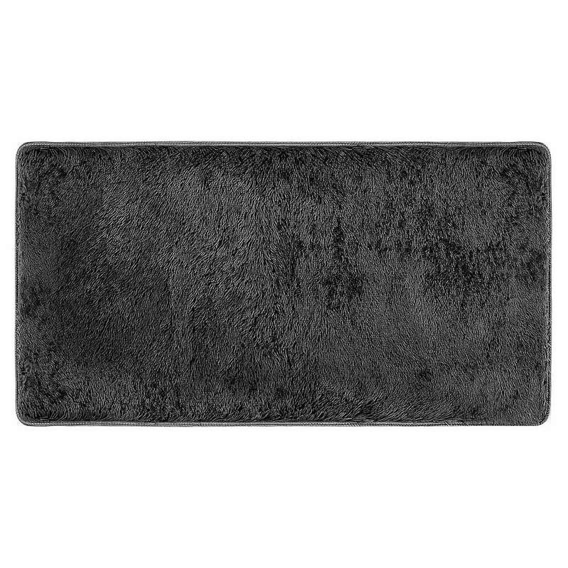 Fluffy Rugs for Bedroom,with Backing Non-slip Points(3x5 Feet,black)
