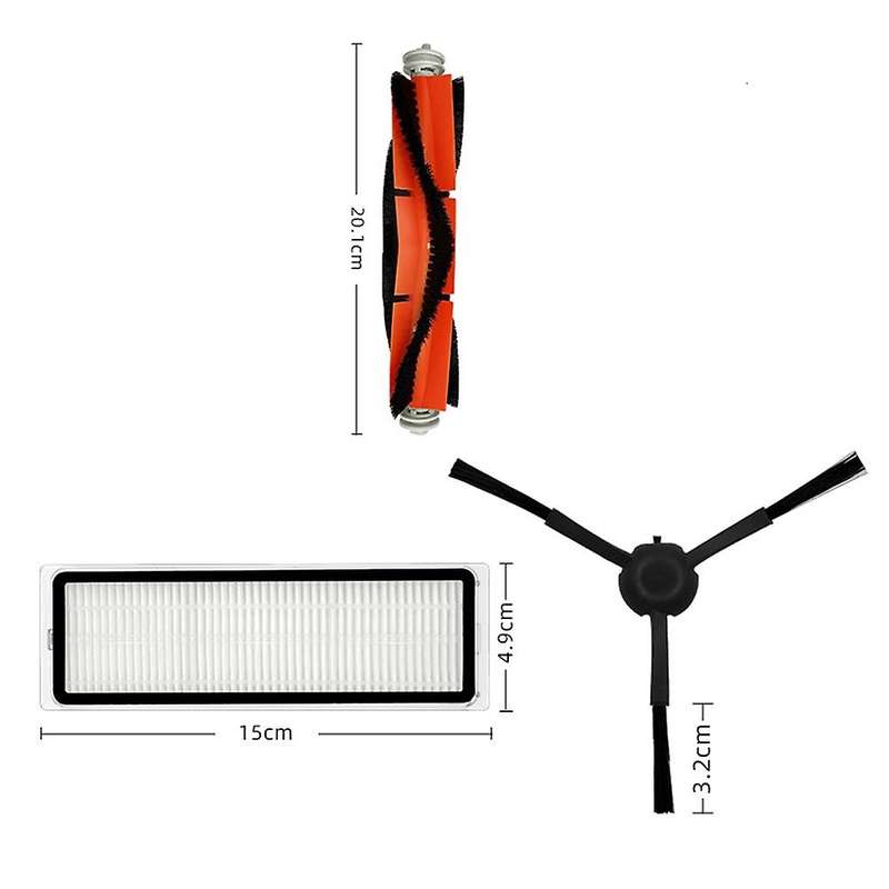 For Xiaomi Mi Robot 2 Ultra Main Side Brush Filter Rag Dust Bags