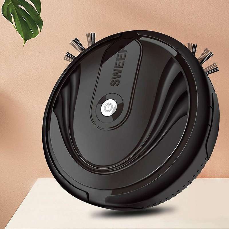 Rechargeable Smart Robot Vacuum Cleaner 3 In 1 Auto Sweeper (black)