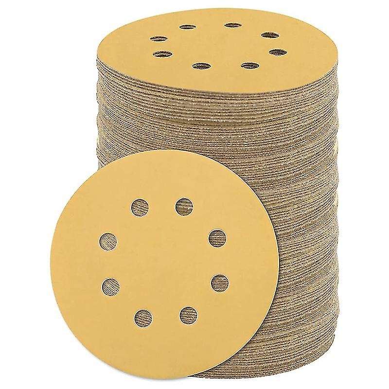 100pcs Sanding Disc, 800 Grit 5 Inch Sanding Sheet, 8 Holes