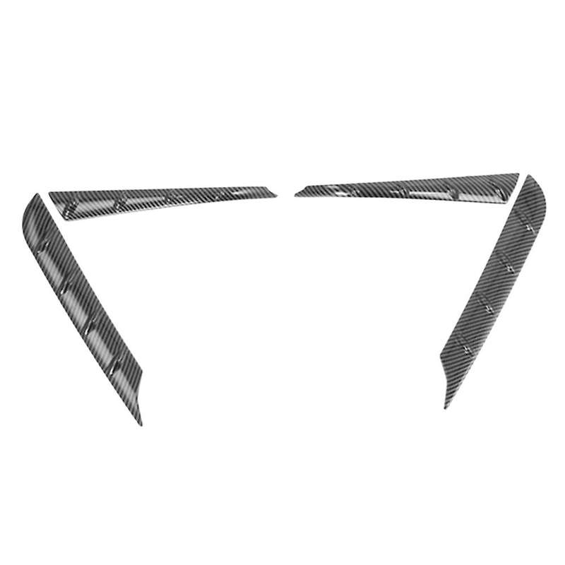 4pcs Carbon Fiber Car Spoiler Cover Trim for Highlander 2021 2022