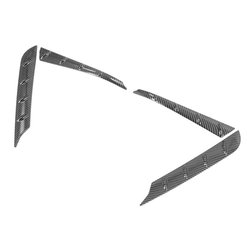 4pcs Carbon Fiber Car Spoiler Cover Trim for Highlander 2021 2022