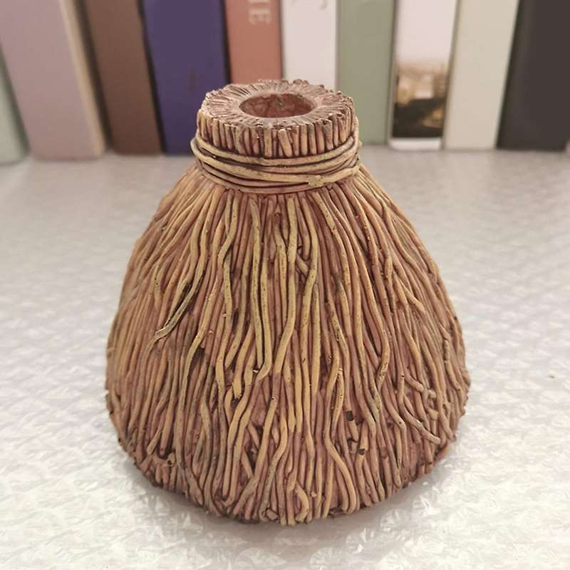 Broom Holder with Detachable Basket for Biscuit Dessert Snack Storage