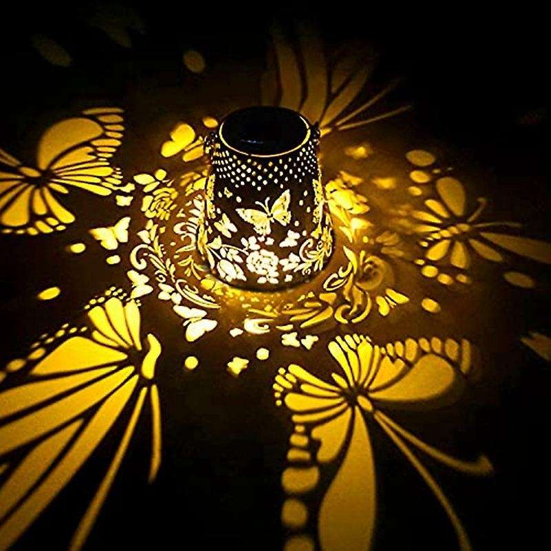 Solar Lanterns Outdoor Butterfly Hanging Solar Lanterns Garden Decor
