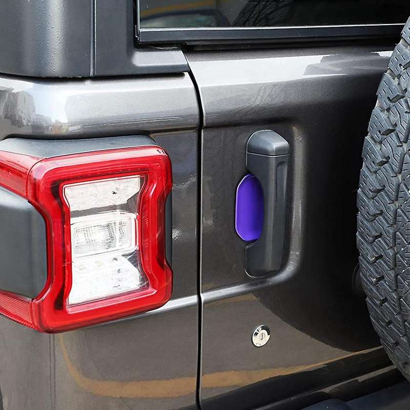Exterior Door Handle Bowl Trims Accessories Purple 5pcs