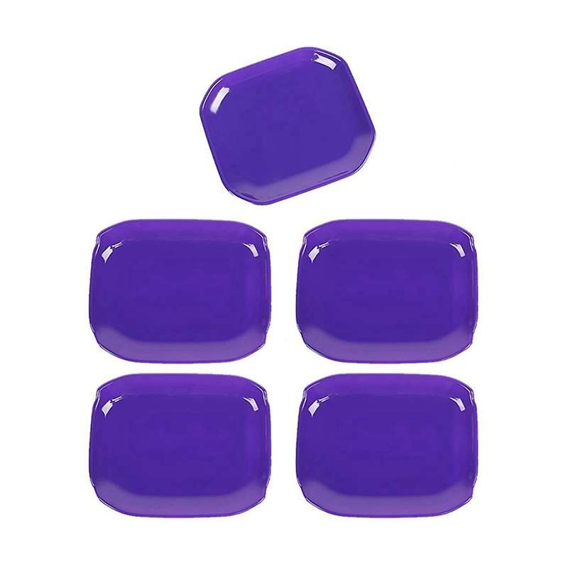 Exterior Door Handle Bowl Trims Accessories Purple 5pcs