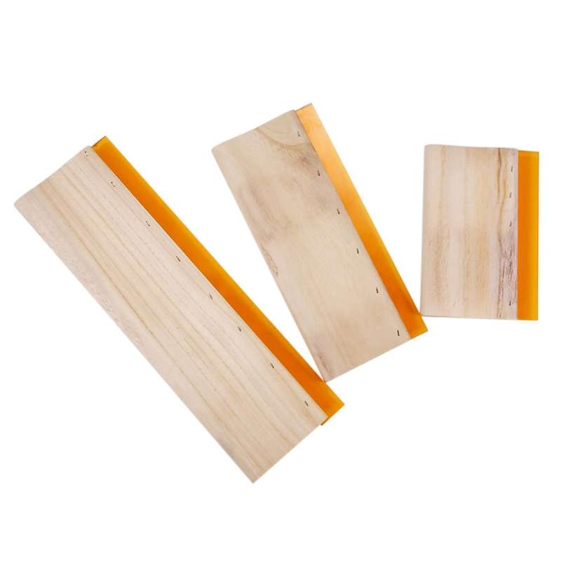 3 Pcs Silk Screen Printing Squeegee Board Tools 16cm 24cm 33cm
