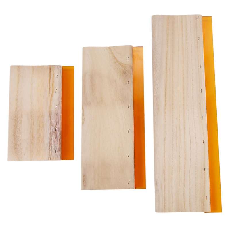 3 Pcs Silk Screen Printing Squeegee Board Tools 16cm 24cm 33cm