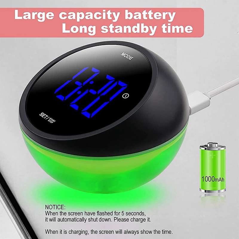 Countdown Kitchen Timer,led Digital Timer, for Kids,seniors,etc,green