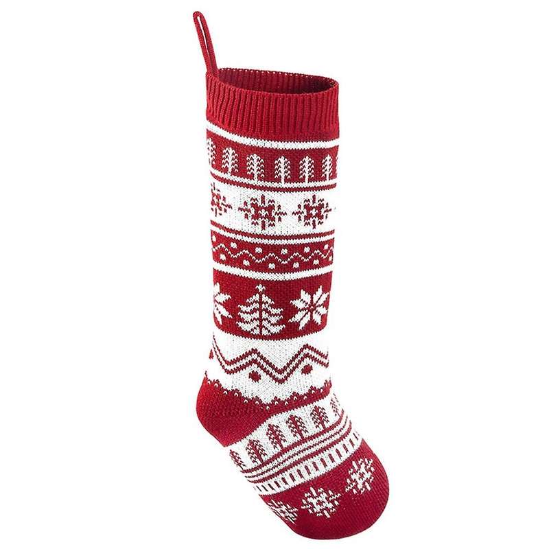 Christmas Decor Large Stockings Santa Fabric Gift Stocking