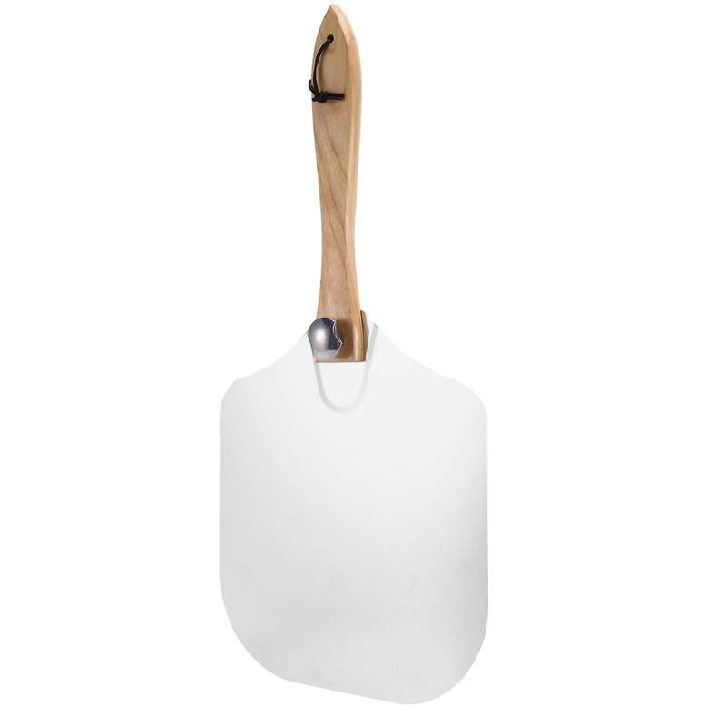12 Inch Aluminum Pizza Transfer Spatula with Wooden Handle for Pizza