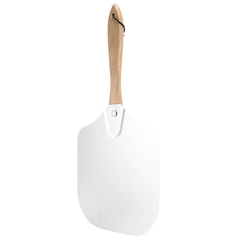 12 Inch Aluminum Pizza Transfer Spatula with Wooden Handle for Pizza