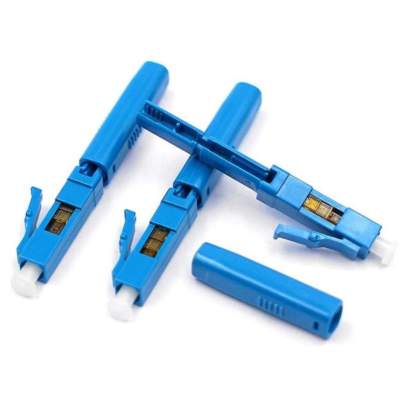 10 Pcs Lc Upc Fiber Optic Quick Connector Fiber Reusable Connectors