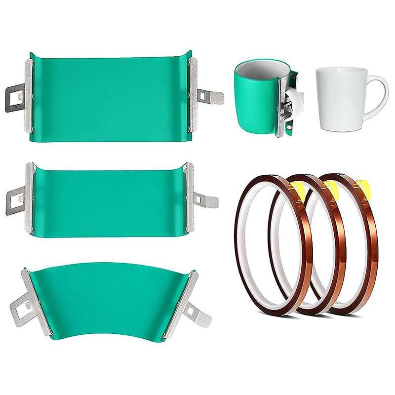 3 Pieces 3d Silicone Mug Wrap, for Printing Mugs Transfer Machine