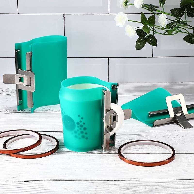 3 Pieces 3d Silicone Mug Wrap, for Printing Mugs Transfer Machine
