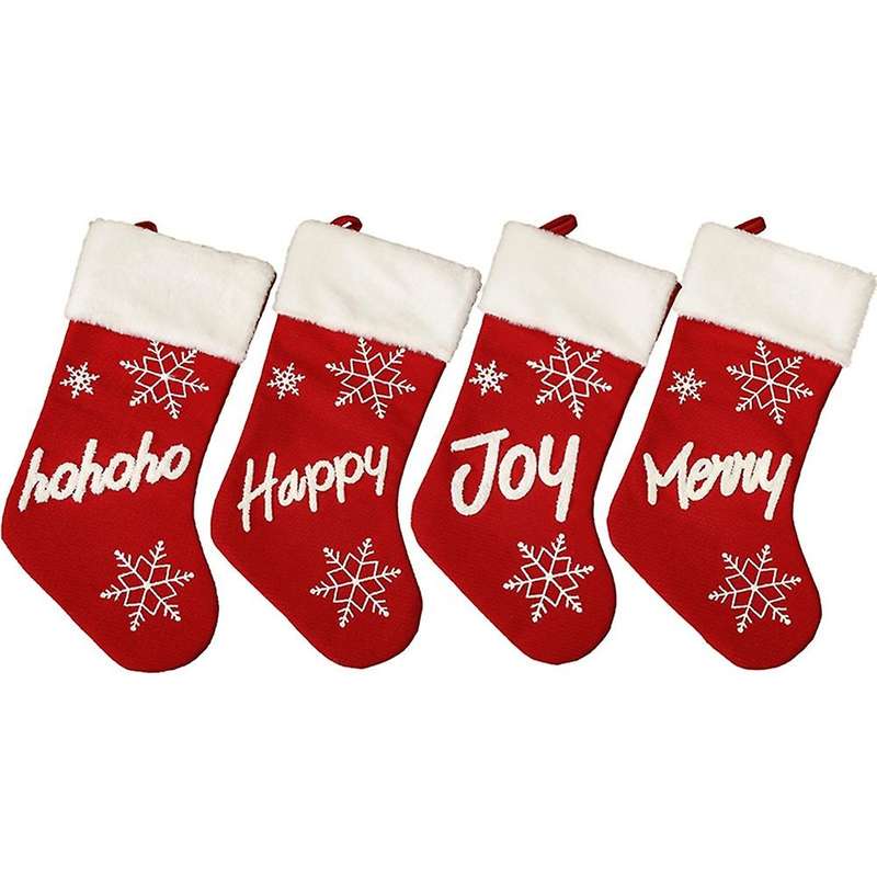 Large Christmas Stockings Gift Bags Merry Christmas Decor for Home