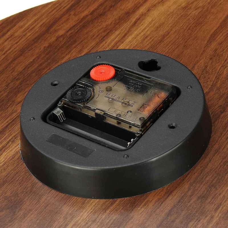 12 Inch Wooden Luminous Rural Clock, Silent Non-ticking Clock