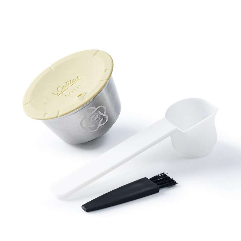 3pcs Reusable Coffee & Milk Foam Capsules for Nescafe Dolce Gusto,a