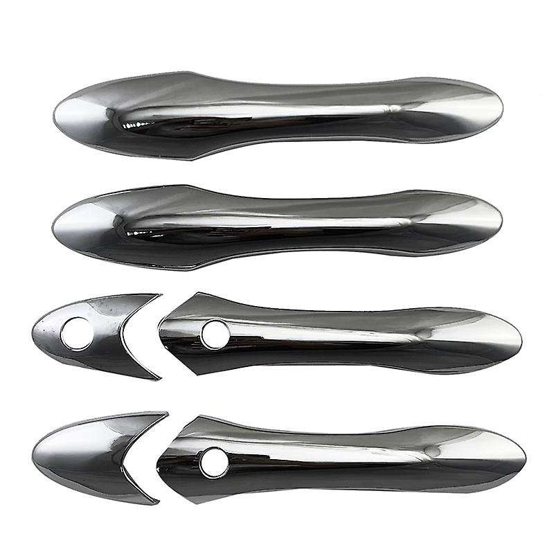 Chrome Outside Exterior Door Handle Protector Cover Trim (3 Hole)