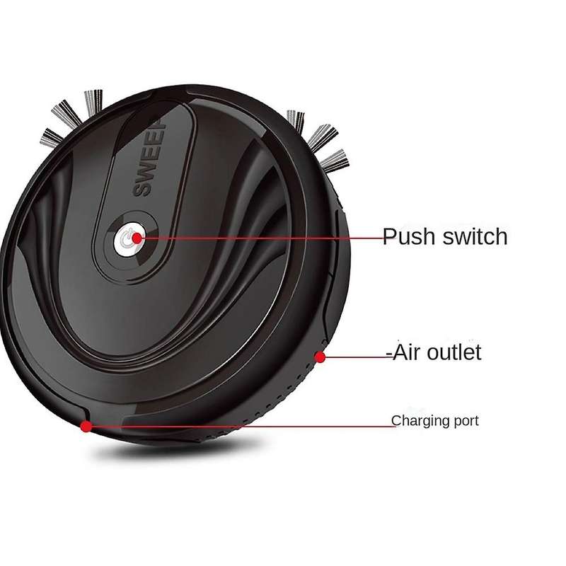 Rechargeable Smart Robot Vacuum Cleaner 3 In 1 Auto Sweeper (white) A