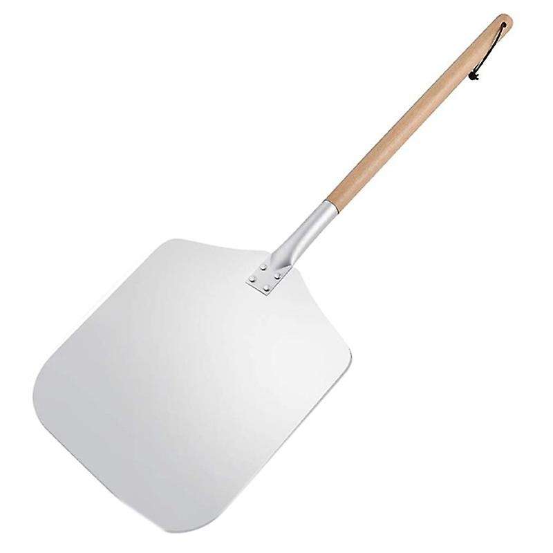Eckige Pizzaschaufel, Aluminium Pizzaschieber Mit Holzgriff