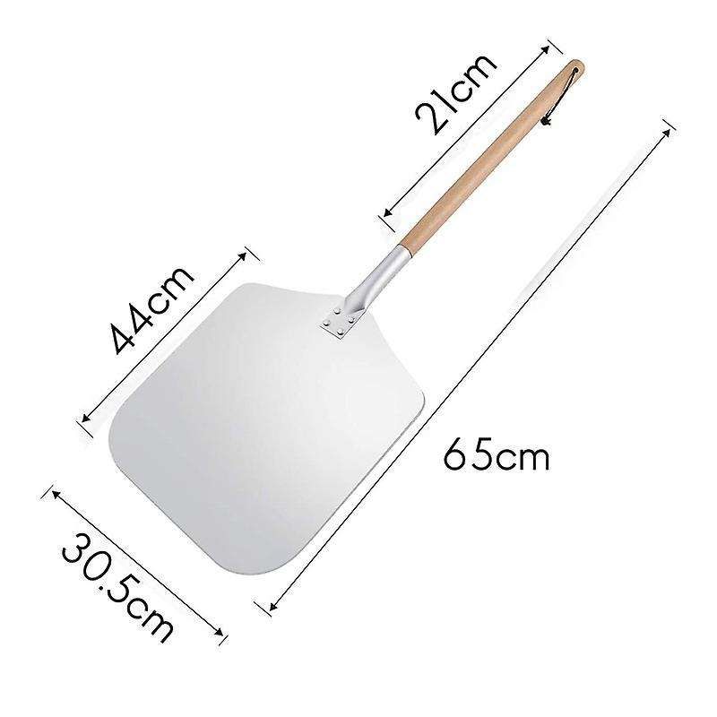 Eckige Pizzaschaufel, Aluminium Pizzaschieber Mit Holzgriff