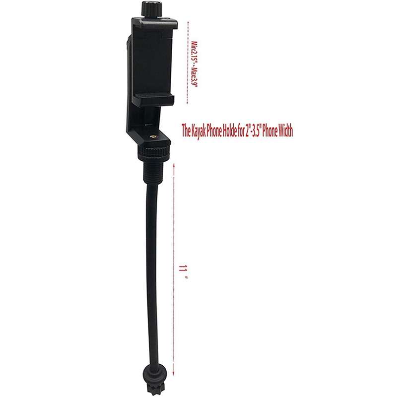 2x Kayak Cell Phone Holders with Flexible Long Arm for Phone On Kayak