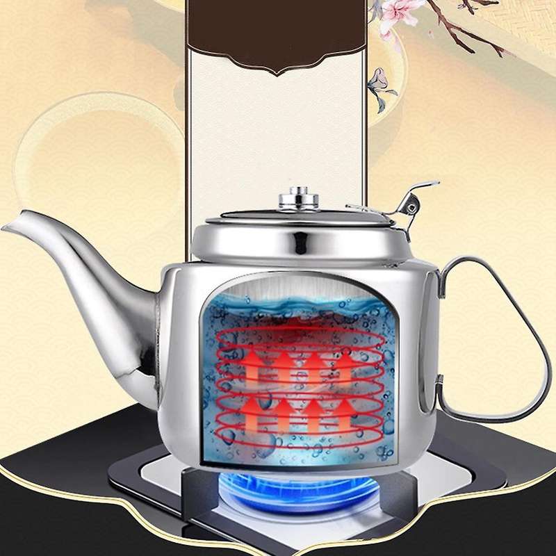 1400ml Stainless Steel Teapot Coffee Pot Home Kitchen Accessories