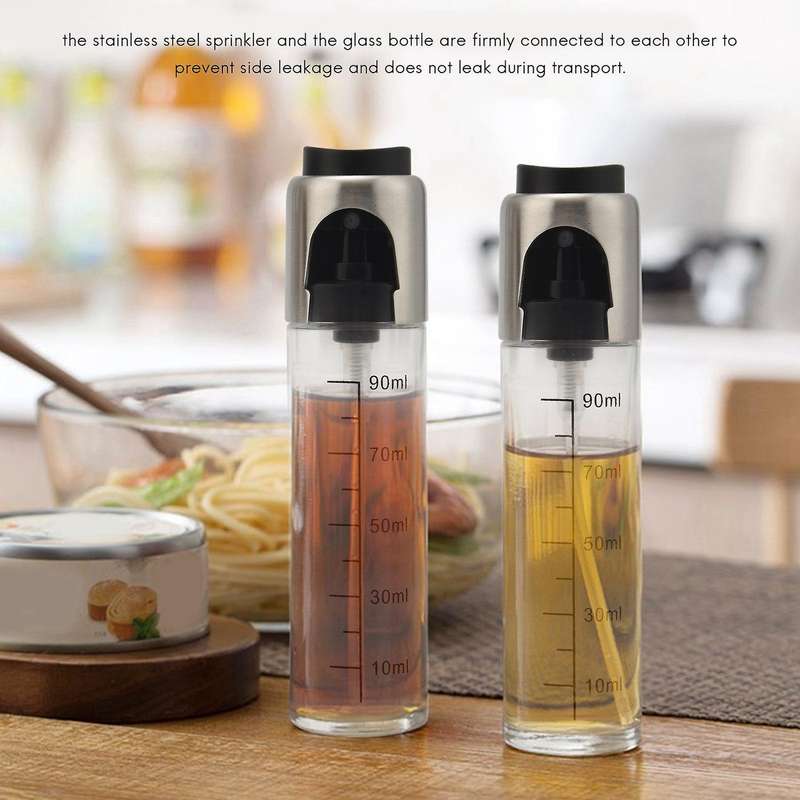 Oil Sprayer Bottle 90 Ml,pack Of 2 Oil Sprayer Bottle with Tube Brush