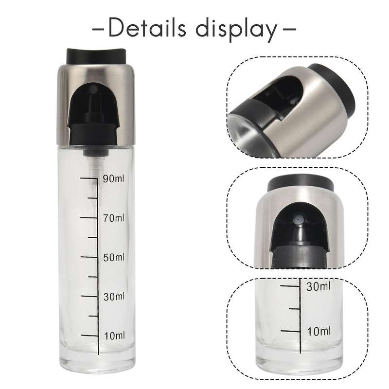 Oil Sprayer Bottle 90 Ml,pack Of 2 Oil Sprayer Bottle with Tube Brush
