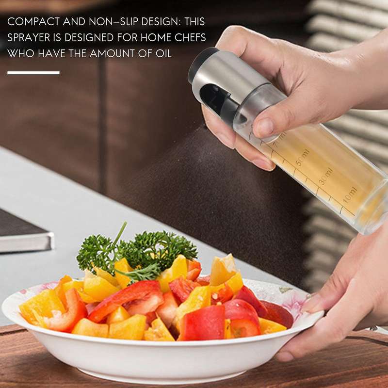 Oil Sprayer Bottle 90 Ml,pack Of 2 Oil Sprayer Bottle with Tube Brush