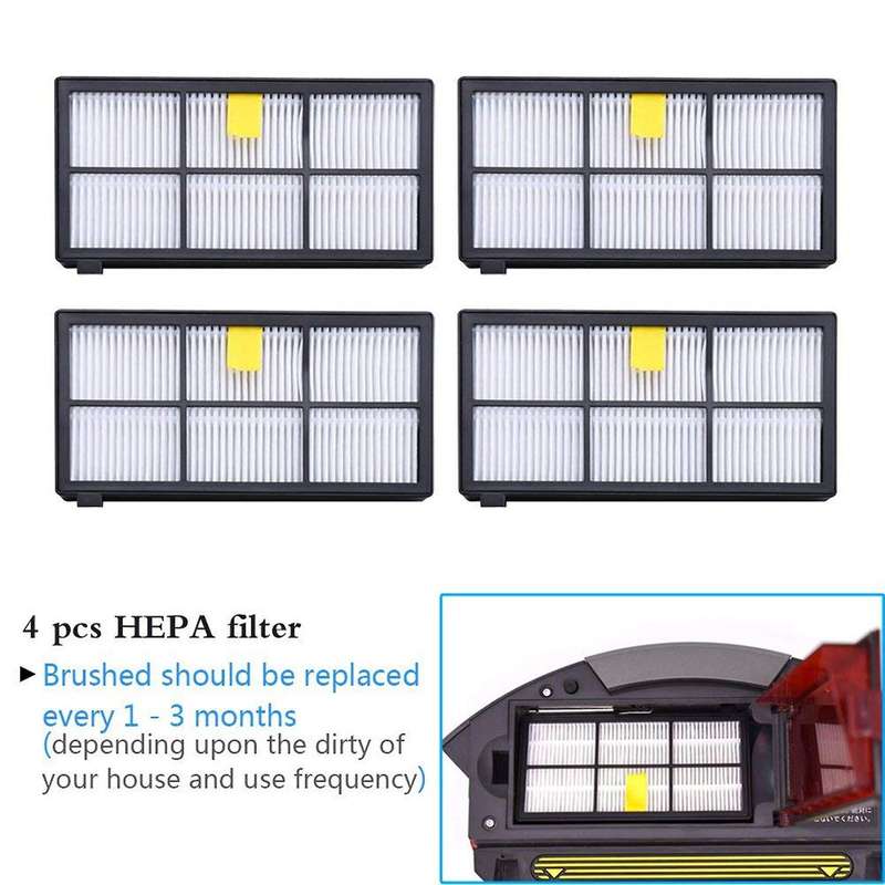 For Irobot Roomba Parts Kit Series 800 860 865- Brushes and Filters