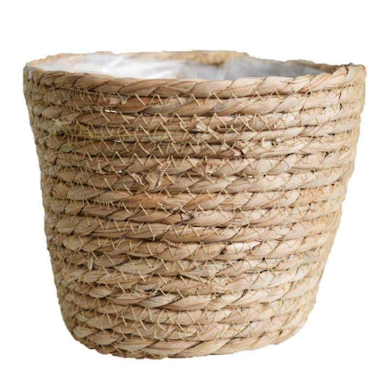 Indoor and Outdoor Flowerpot 3piece Seaweed Plant Basket Garden Decor