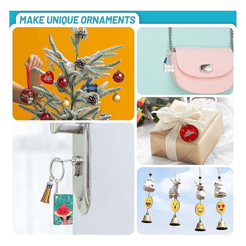 160 Sublimation Blank Products, Sublimation Keychain Blank Bulk Set