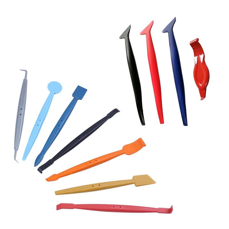 Vehicle Vinyl Application Tool Kit Edged Fold Squeegee